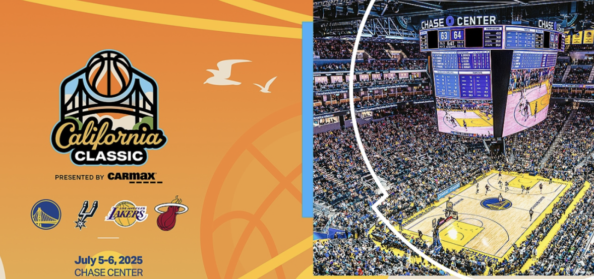 加州经典夏季联赛将在大通中心举行,勇士、湖人、马刺和热火参战